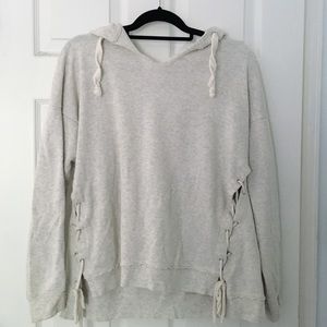 Super soft oatmeal colored hoodie